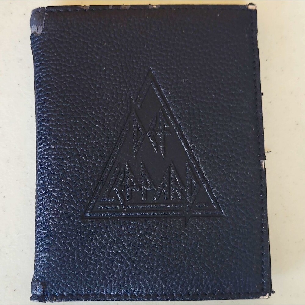 Def Leppard Black Faux Leather ID, Card, & Badge Holder, Unisex